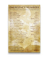 Blend813 - Bible Emergency Numbers - Christian Wall Art (sf-test)